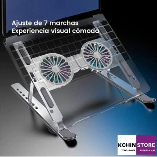 SOPORTE DE ALUMINIO PARA LAPTOP CON REFRIGERACIÓN - FANLAP PRO