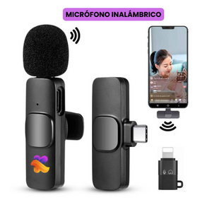 MICRÓFONO MANOS LIBRES PARA CELULAR ANDROID Y IPHONE (INALÁMBRICO)